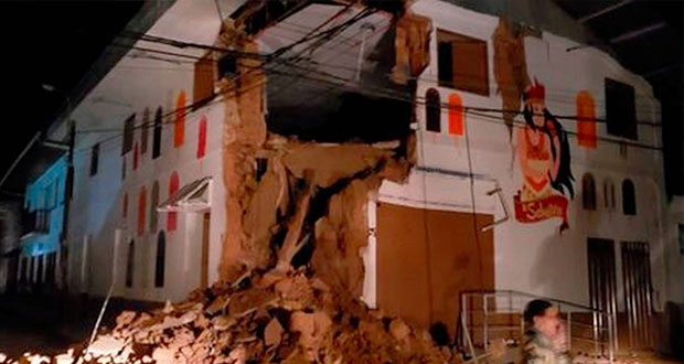 Sismo en Perú causa pánico y daños