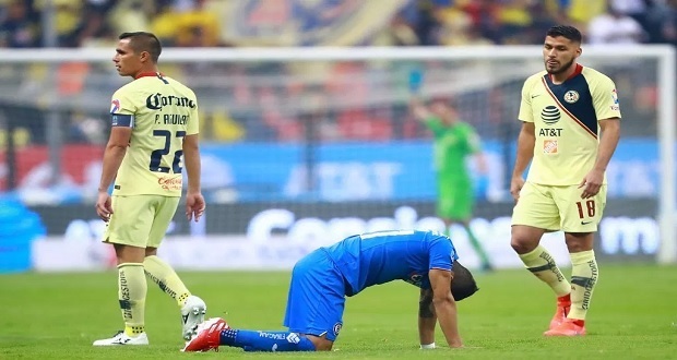 América vence otra vez a Cruz Azul y Necaxa sorprende a Monterrey