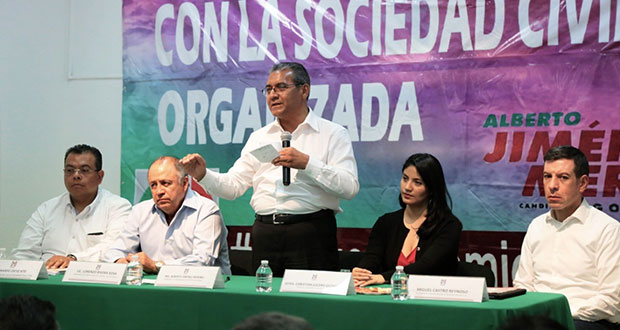 Crear dirección de vinculación con la sociedad civil, propone Jiménez