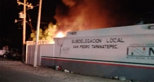 migrantes causan incendio en Oaxaca