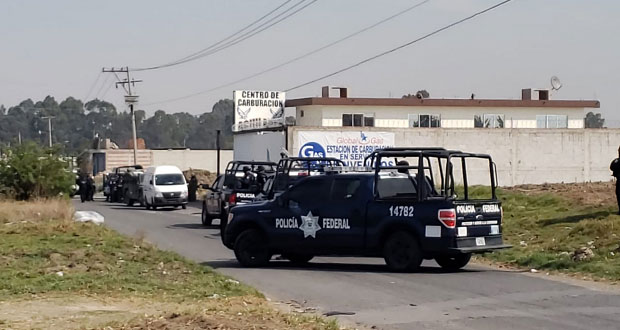 Ejército y Federales hacen operativo contra huachicol en Xoxtla