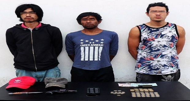 Detienen a banda dedica al robo a transporte público en Puebla