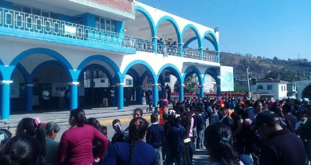 Por cercanía con Popocatépetl, realizan simulacro en Xalintzintla