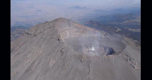 Sobrevuelo en el Popocatépetl revela que no hay domo formado