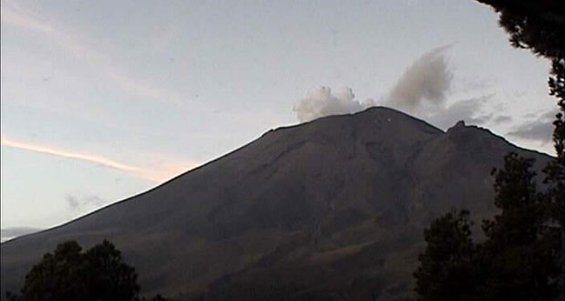 Actividad de Popocatépetl, dentro de alerta amarillo fase dos: PC