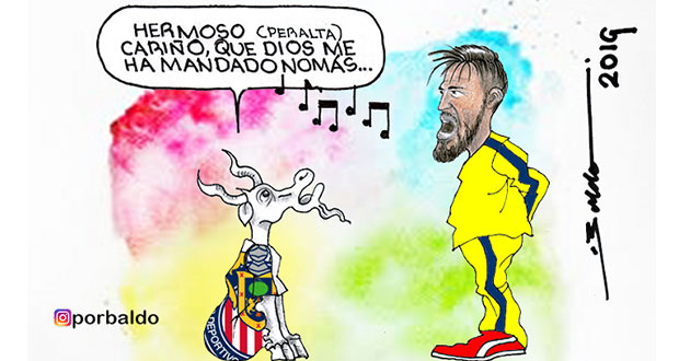 Caricatura: Peralta cambia guajolotas por birria
