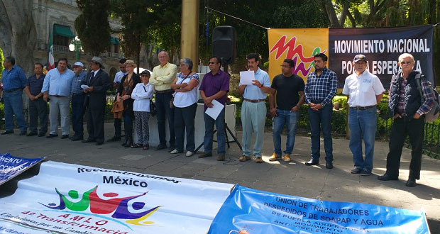 Frente en Defensa del Agua va por desprivatización en Puebla. Foto: Especial