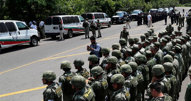 Militares refuerzan seguridad en frontera sur ante migración