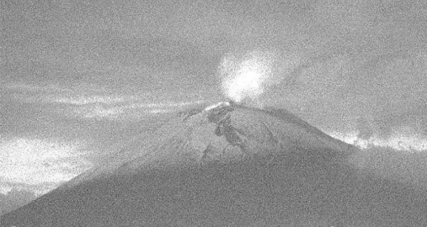 Monitoreo del Popocatépetl registra 132 exhalaciones en últimas horas