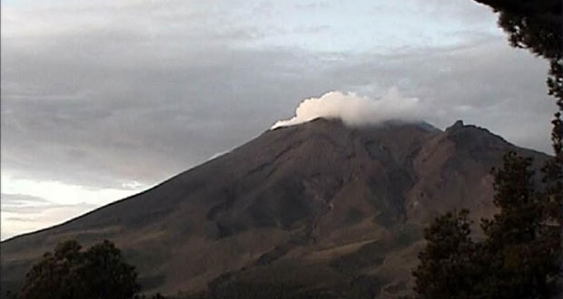 PC registra mínima actividad del Popocatépetl; tuvo 26 exhalaciones