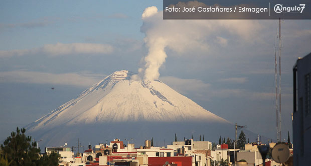 Popocatépetl emite 201 exhalaciones y ligera cantidad de ceniza
