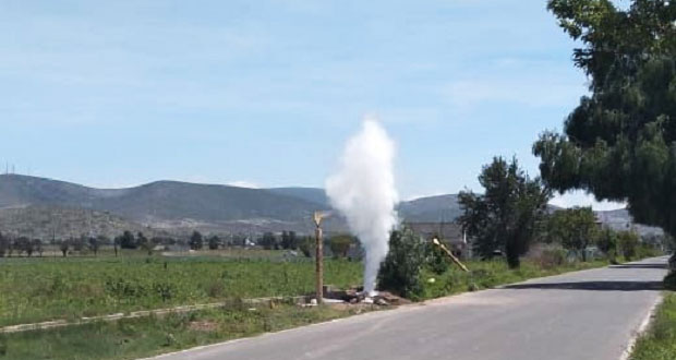 Protección Civil atiende fuga de gas LP en San Felipe Tenextepec