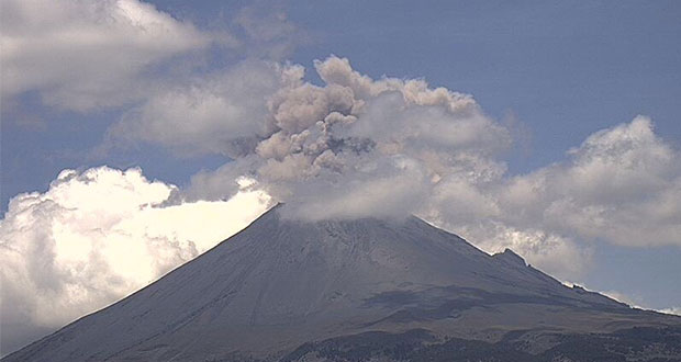 Registró el Popocatépetl explosión moderada, informa PC