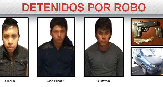 SSP frustra robo y detiene a tres hombres armados