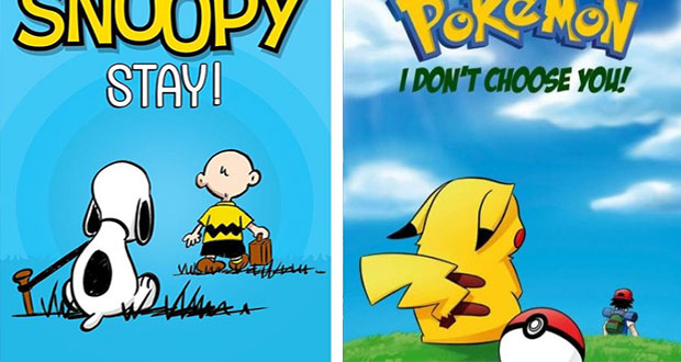 Con Snoopy y Pikachu, Ilustrador hace campaña contra abandono animal. Foto: Nicolas Amiard