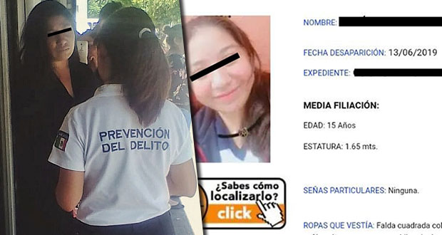 Ssptm ubica en colonia Bugambilias a menor extraviada en Querétaro