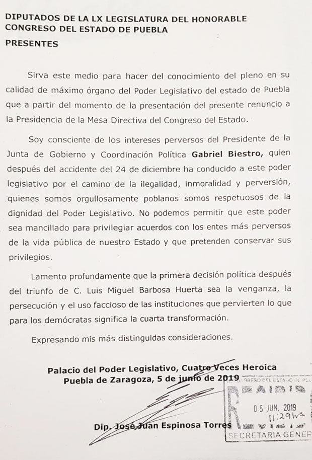 JJ y Héctor Alonso, destituidos por unanimidad de Mesa Directiva del Congreso