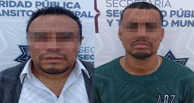 En Puebla capital, detiene a dos y un menor por diversos delitos