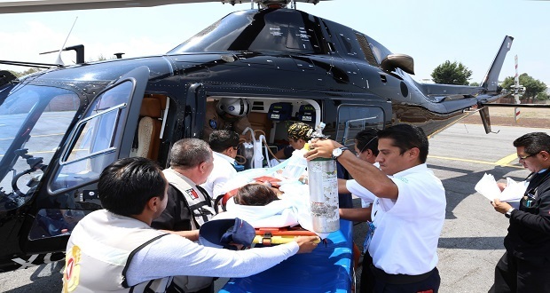 Helicópteros del gobierno estatal trasladan a 80 pacientes en cinco meses