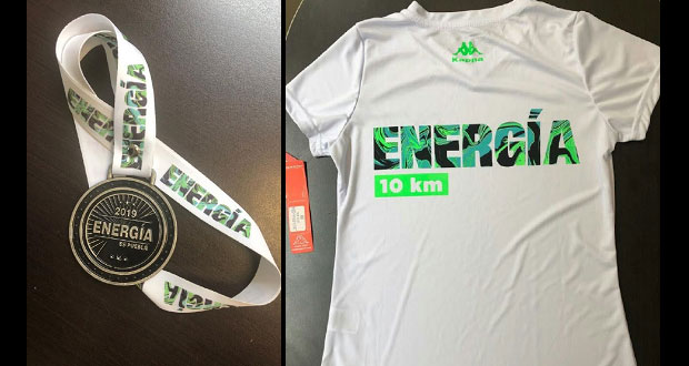 Presentan playera y medalla para la carrera en Puebla de 10 km