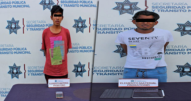 En hechos diferentes, Ssptm detienen a 2 por robo a transeúnte