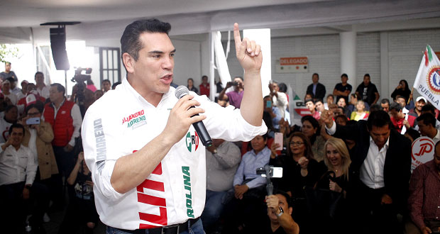 En Puebla, Moreno advierte que CEN sancionaría a “traidores”