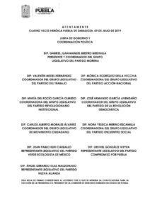 convocatoria CDH Puebla 2019