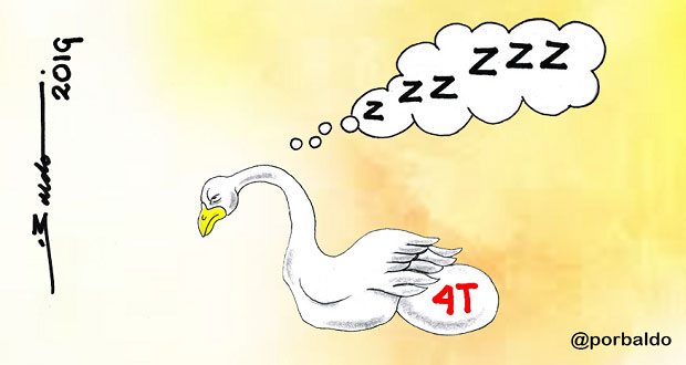 Caricatura: Empollando la 4T