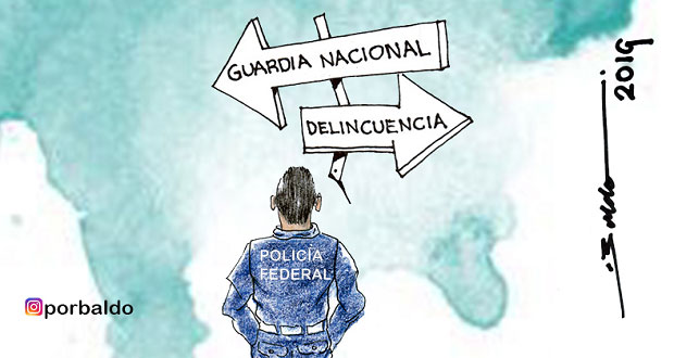 Caricatura: La disyuntiva de policías federales