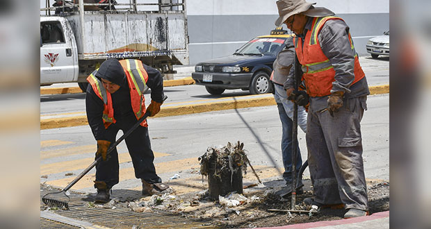 PC de Cuautlancingo pide no tirar basura para evitar inundaciones