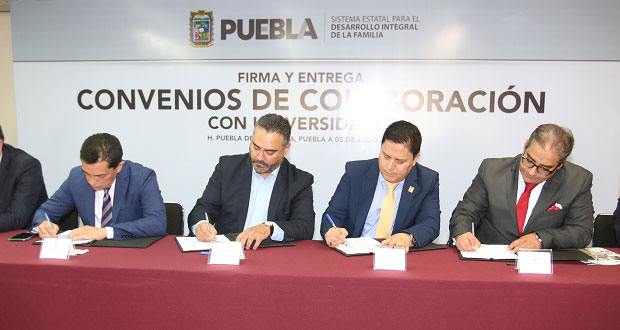 DIF firma convenios de colaboración con 75 ONGs y 43 universidades
