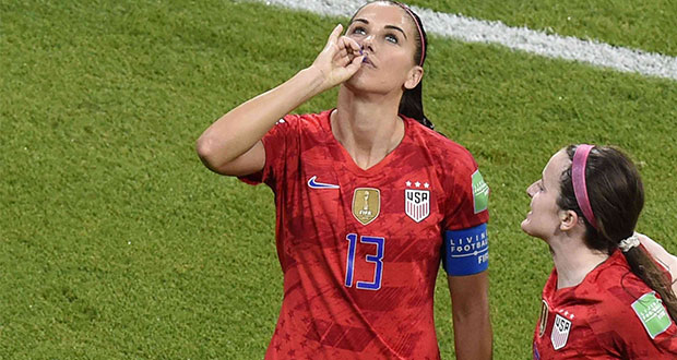 Festejo de Alex Morgan en semifinal de Francia 2019 causa polémica