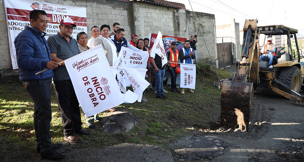 Inicia adoquinamiento en San Andrés Cholula con inversión de 1.2 mdp