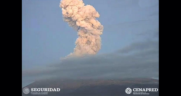 Popocatépetl registra 134 exhalaciones y seis explosiones: PC