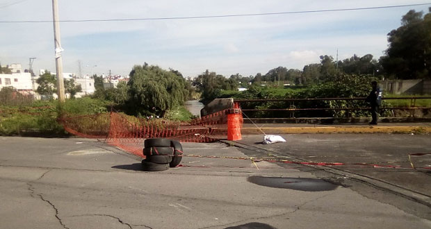 Puente en Lomas de San Miguel, a punto de derrumbarse, reportan
