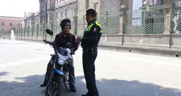 Zona donde motociclistas se estacionaban es peatonal: Seguridad Vial