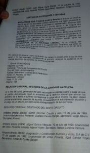 Gonzalo Juárez desconoce ante JLCA que despidió a excolaborador