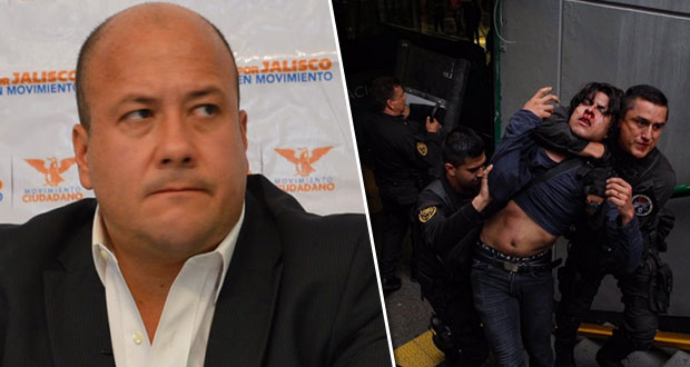 En Jalisco, vapulean a Alfaro por alza en trasporte y detenciones