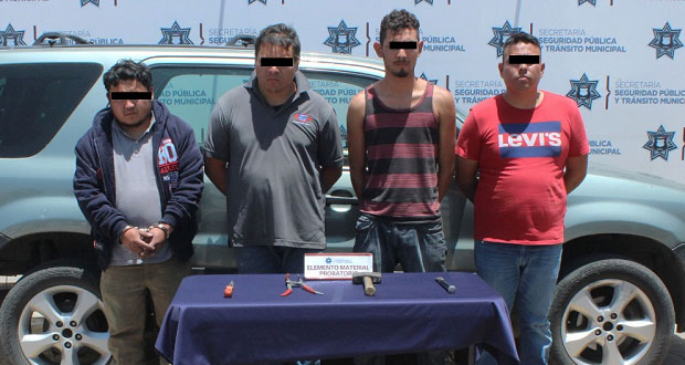 Ssptm detiene a tres que habrían robado transporte de carga