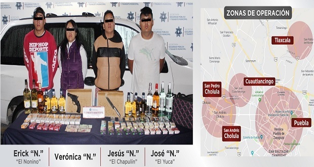 Desarticulan a “Los Fud”, banda dedicada al robo a Oxxos en Puebla