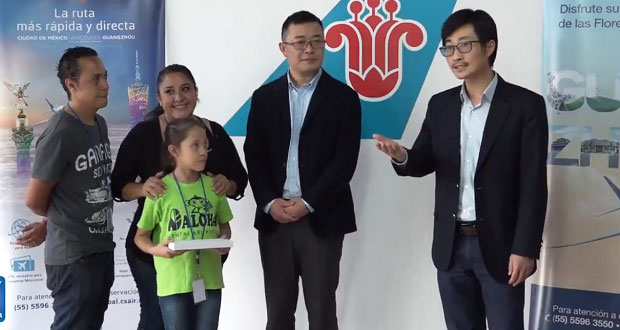 Aerolínea china patrocina vuelo de niña mexica a justa de aritmética
