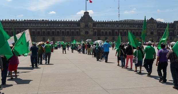 Frente campesino exige recursos a gobierno federal con protestas