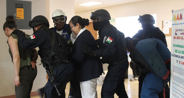 Realizan simulacro de bomba en el hospital general del norte