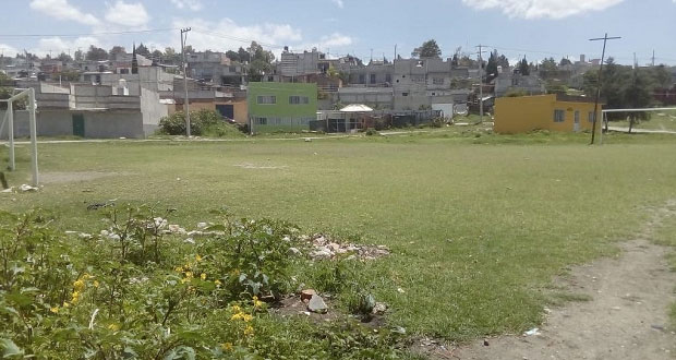 Antorcha denuncia áreas verdes en mal estado en colonia La Joya