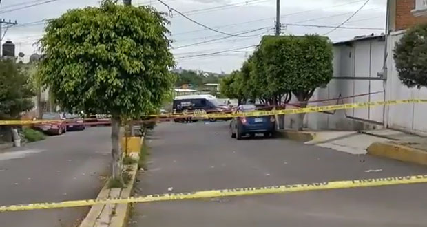 Balacera en colonia Xilotzoni de Puebla capital deja 2 heridos