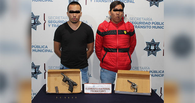 Detienen a 2 con pistolas en Viveros del Valle; uno sería homicida