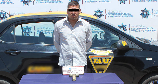 Detuvo Ssptm de Puebla a hombre por robo a casa de empeño