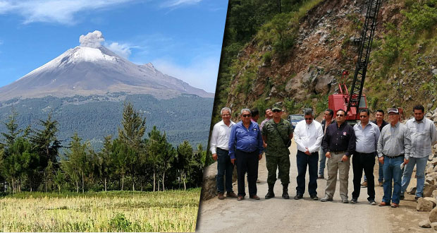 PC e Infraestructura supervisan rutas de evacuación del Popocatépetl