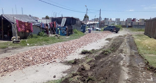 Remodelan calles en colonias Joyas y Ampliación al sur de Puebla