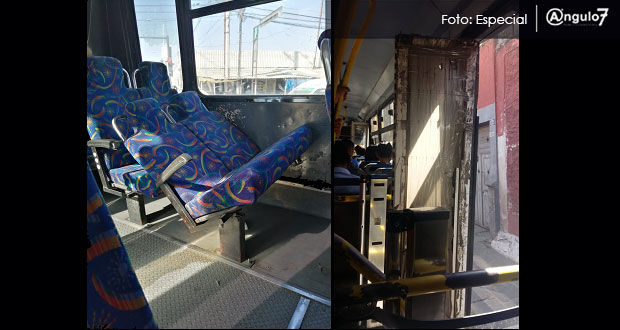 Con asientos rotos y cinta en vidrios circulan algunas rutas del transporte
